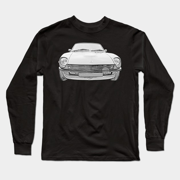 Datsun 260Z 1970s classic car Long Sleeve T-Shirt by soitwouldseem